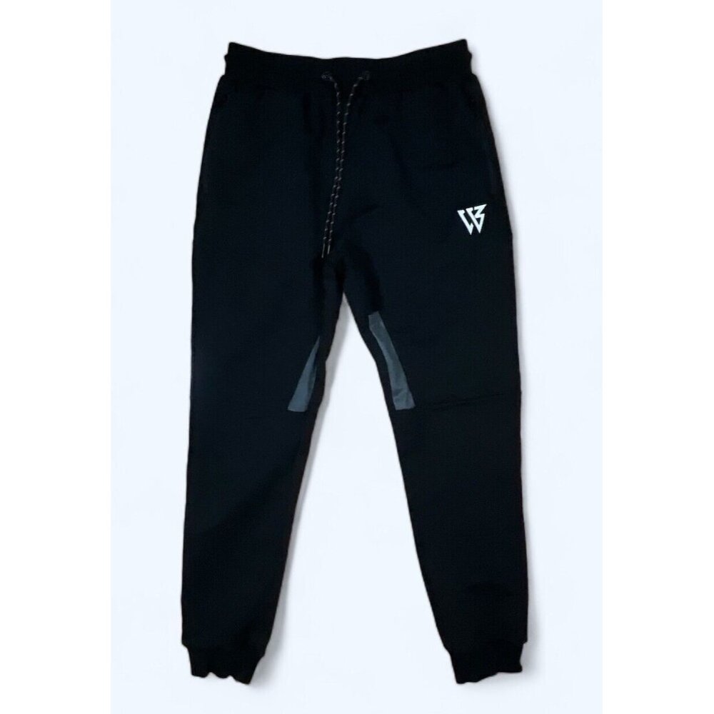 Zenwill Tapered Workout Running Pants Joggers Mens Size MEDIUM Black